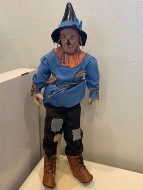 VTG Franklin Mint Heirloom Wizard of Oz Scarecrow Doll 21" Porcelain Doll 1986